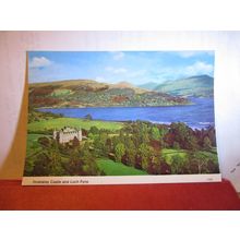 INVERARAY CASTLE & LOCH FYNE used postcard by Whiteholme 'Hail Caledonia' =