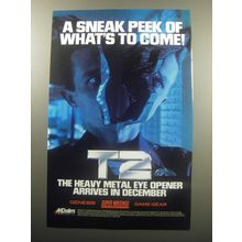 1994 Acclaim T2 Video Game Ad - A sneak peek of what's to come