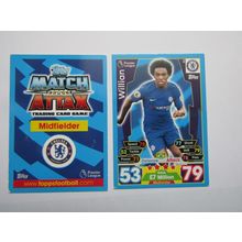 84. Willian - Chelsea - Match Attax 2017/18 Football Card EF1