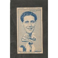 CC Turf Famous Cricketers 1950 # 31 Trevor Bailey Essex