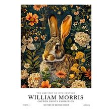 William Morris Annimals (67) Poster Canvas Cotton Print Exhibition A0 A1 A2 A3 A
