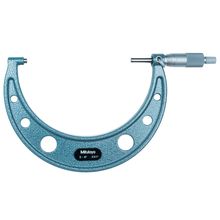 Mitutoyo 103-182 - Outside Micrometer. 5 - 6", .001", Baked Enamel, Ratchet Stop