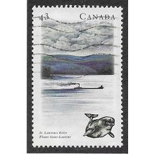 CAN 1993 43c 'RIVERS- ST LAWRENCE RIVER' (3RD SERIES) FINE USED (EBID71-272)