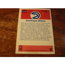 1986/87, Fleer Sticker Insert, DOMINIQUE WILKINS, HOF, Hawks #11