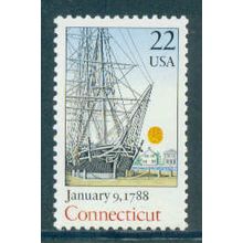 2340 22c Connecticut Fine MNH MA2103