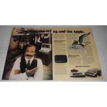 1980 Apple II and III computers Ad - The Man, The Wing