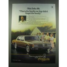 1985 Oldsmobile Delta 88 Car Ad - Dick Van Patten