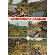 Lemmenjoki Ravadas Finland Lapland Postcard