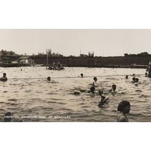 Beachley Swimming Pool Gloucester Real Photo Old Postcard