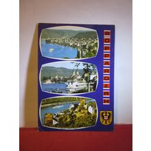 multiview, BOPPARD, GERMANY used postcard 1986 pm =