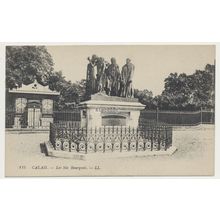 CALAIS Les Six Bourgeois Place d'Armes France early 20th C. RPPC LL No. 115