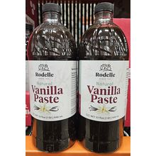 Rodelle Natural Vanilla Paste 32fl oz 946ml (2 Bottles)