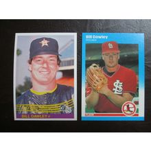 Two (2) Bill Dawley Baseball Cards - See Pictures and Description Below