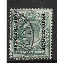 BECHUANALAND 1904-13 EDVII PROTECTORATE O/P ON 1/2d USED SG66