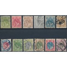 Queen Wilhelmina: 12 Values - Netherlands 1899 - Used Hinged