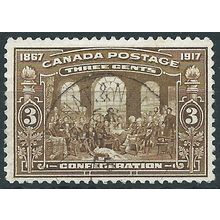 Canada 1917 SG244 3c Bistre-Brown 50th Anniv of Confederation Fine Used.. ..