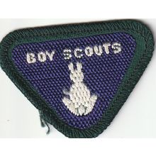 Scout Badges UK Pre 67 - Wolf Cub Proficiency - Observer - Black Back (PF56)