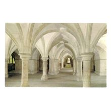 THE CRYPT, ROCHESTER CATHEDRAL, KENT unused vintage postcard =