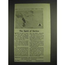 1914 AT&T Telephone Ad - The Spirit of Service