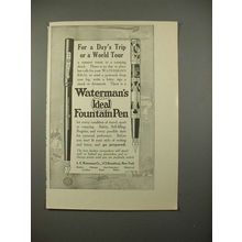 1914 Waterman's Ideal Fountain Pen Ad - World Tour