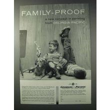 1958 Georgia-Pacific Paneling Ad - Family-Proof