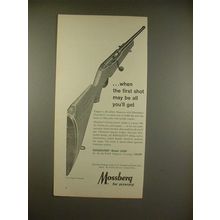 1966 Mossberg Chuckster Model 640K Rifle Gun Ad!