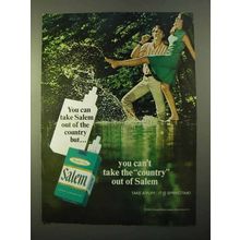 1970 Salem Cigarettes Ad - Can Take Out of the Country