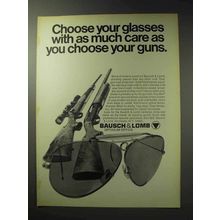 1971 Bausch & Lomb Shooting Glasses Ad