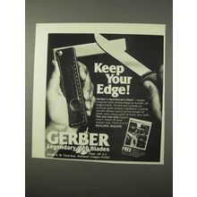 1975 Gerber Sportsman's Steel Ad - Keep Your Edge
