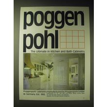 1989 Poggenpohl Cabinetry Ad - Poggenpohl the ultimate in Kitchen and Bath