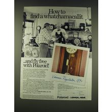 1989 Polaroid Camera and Pan Am Airlines Ad - How to find a watchamacallit
