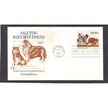 FDC Artmaster 2100 20c Malamute-Collie (Cachet-U/A) CV40160