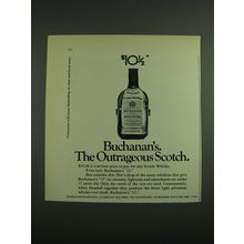 1971 Buchanan's Scotch Ad - Buchanan's. The Outrageous Scotch