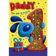 Daddy You Are Number One - Birthday Greeting Card - 01574