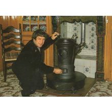 Dutch Holland Chimney Gas Fire Boiler Volendam Postcard