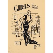 A Girl Girls Name Called Jill Burlesque Striptease Limited Edn Glamour Postcard