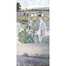 Lavender Fields Hitchin Hertfordshire Harvesting in 1885 Gardens etc 3x Postcard
