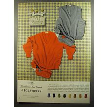 1952 Forstmann Pullover Sweaters Ad - The excellence you expect of Forstmann