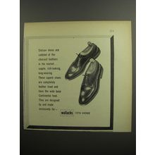 1952 Wallachs Stetson Shoes Ad - Stetson shoes are cobbled of the choicest
