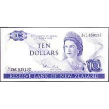 1977 - 1981 New Zealand Banknote 10 Dollars Hardie Type 1