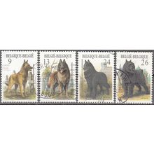 Belgique 1986 Michel 2265 - 2268 O Cote (2008) 2.25 € Races canines belges