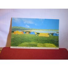 GREENWAY HOLIDAY PARK OXWICH, SWANSEA, GLAMORGAN, WALES. used vintage postcard =