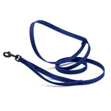Dogline Rubber Infused Nylon Walking Leash W3/4" x L8' - Blue