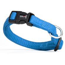 Comfort Microfiber Flat Collar Blue 5/8"-11"-17"
