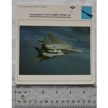 Grunman F-14A/Tarps Tomcat - USA - Recon & Observation - Collectors Club Card