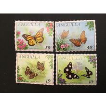 ICOLLECTZONE Anguilla 123-126 VF NH butterflies