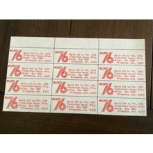 ICOLLECTZONE 1976 Micropex Stamp Exposition Sheet VF NH (A000)