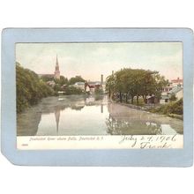 Rhode Island Pawtucket Postcard Pawtucket River Above Falls~940