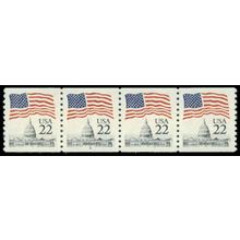 2115 22c U.S. Flag Very Fine MNH PNC 4/4 R0790