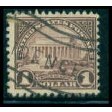 Used 571 $1 Lincoln Memorial Barely Clears M09503